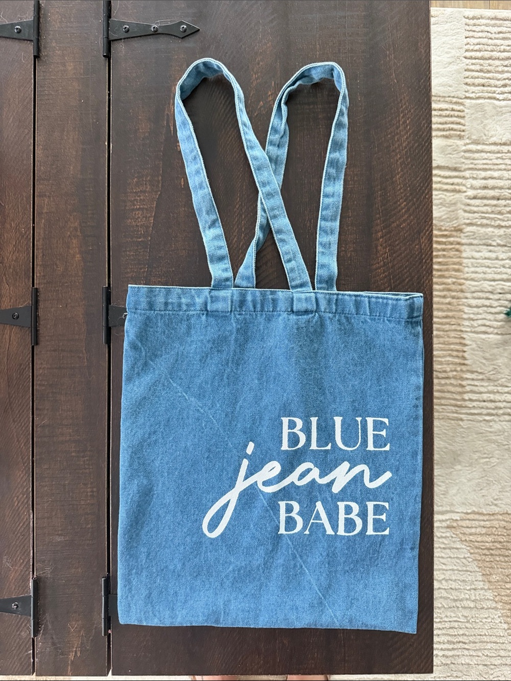 Blue Jean Babe Denim Tote Bag